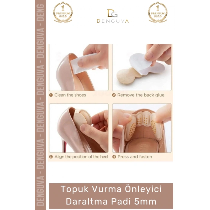 #AyakkabıPedi Ayakkabı Topuk Vurma Önleyici Konforlu Yumuşak Yapışkanlı Koruyucu Daraltma Padi 5 mm