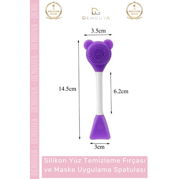 #MaskeSpatulası Fonksiyonlu Silikon Fırça Cilt Bakım Serum Krem Sürme Aparatı Esnek Maske Uygulama Spatulası