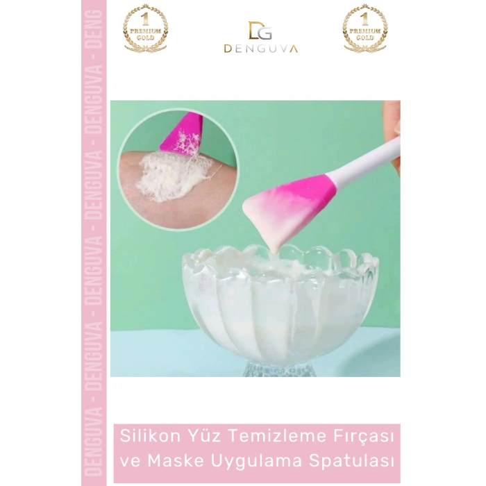 #MaskeSpatulası Fonksiyonlu Silikon Fırça Cilt Bakım Serum Krem Sürme Aparatı Esnek Maske Uygulama Spatulası