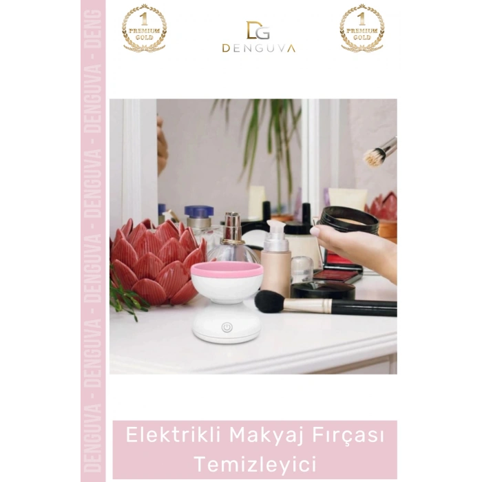 #FırçaTemizleyici Usb Şarjlı Hızlı Nazik Temizleyen Zarar Vermez Elektrikli Otomatik Makyaj Fırçası Temizleyici