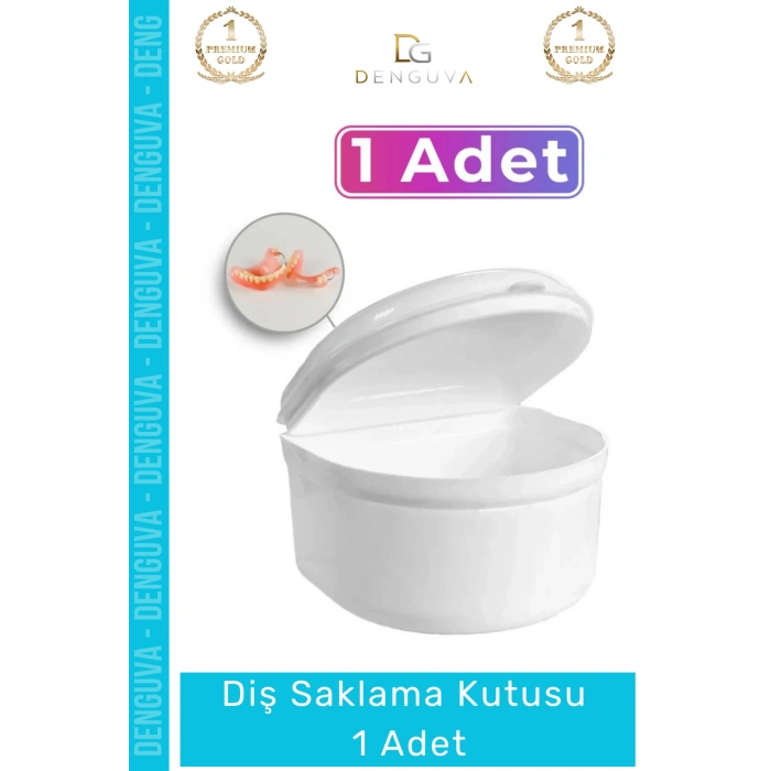 #DişKutusu Hijyenik Şeffaf Plastik Sağlam Kapaklı Geniş Hazneli Diş Saklama Kutusu Büyük Boy - 1 Adet