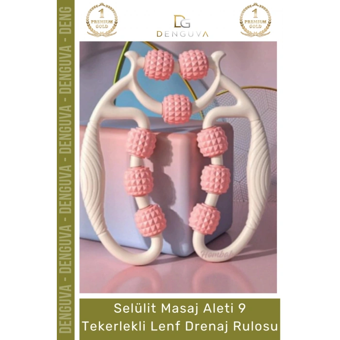 #MasajAleti Selülit Masaj Aleti Sıkılaştırıcı Kan Dolaşımı 9 Tekerlekli Lenf Drenaj Rulo