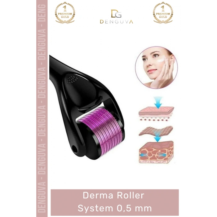 #YenilemeMasaj Titanyum İğne Cilt Yenileme Kolajen Onarıcı Bakım Cihazı Derma Roller System 0,5 mm