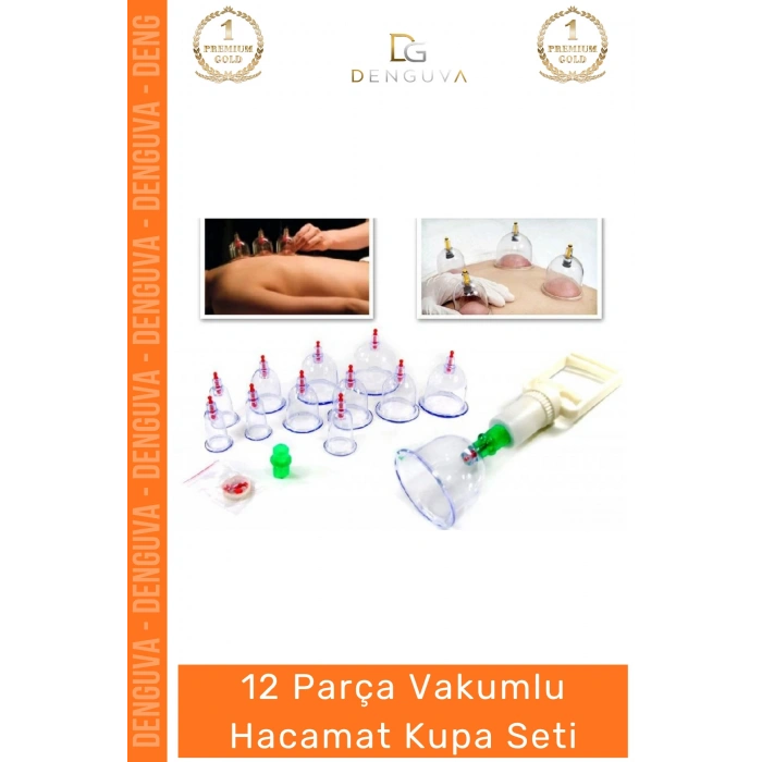 #HacamatSeti Profesyonel Vakum Masaj Terapi Fizyoterapi Hacamat 12li Kupa Çekme Seti