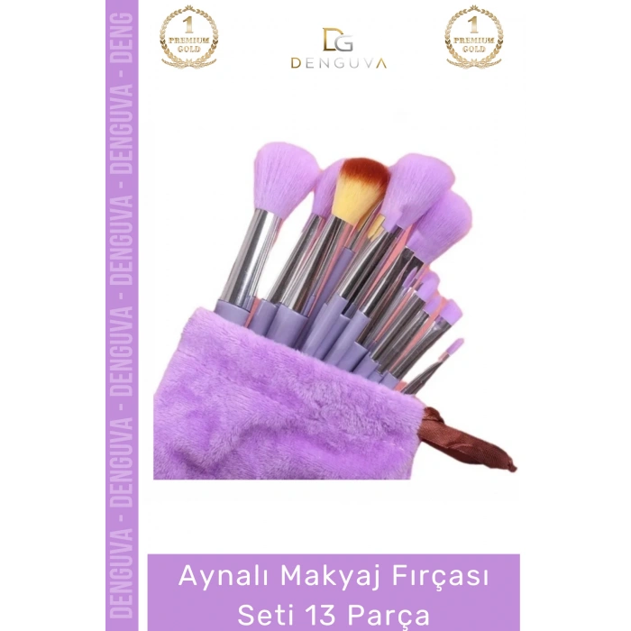 #MakyajFırçası Profesyonel Yumuşak Sentetik Ergonomik Sap Far Fondöten Makyaj Fırçası Seti 13 Parça
