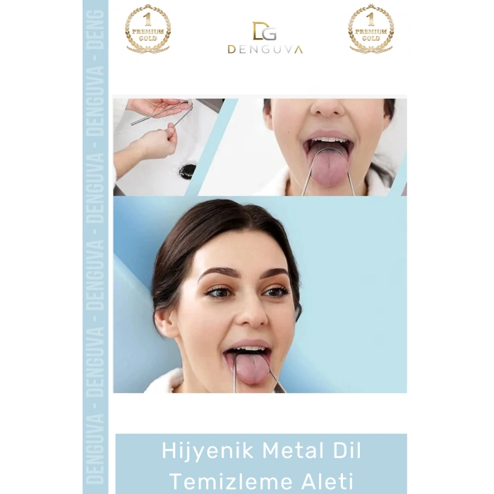 #DilTemizleyici Paslanmaz Çelik Profesyonel Hijyenik Günlük Ağız Bakım Seti Metal Dil Temizleme Aleti