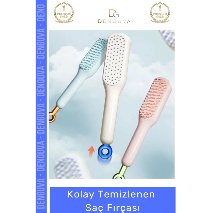 #SaçFırçası Kendinden Temizlenen Yenilikçi Modern Hijyenik Masaj Etkili Kolay Temizlenen Saç Fırçası