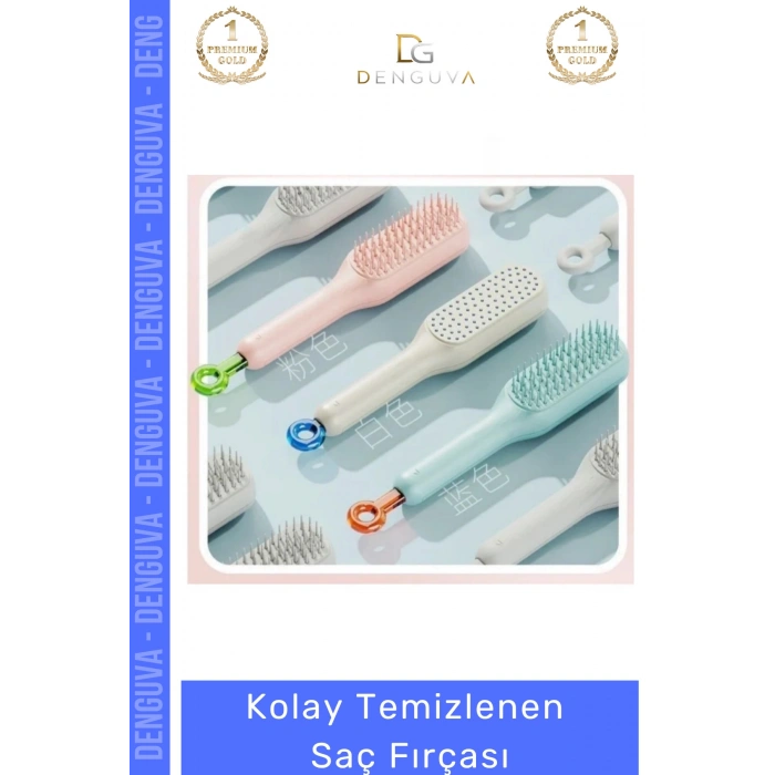 #SaçFırçası Kendinden Temizlenen Yenilikçi Modern Hijyenik Masaj Etkili Kolay Temizlenen Saç Fırçası