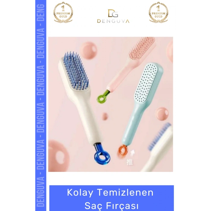 #SaçFırçası Kendinden Temizlenen Yenilikçi Modern Hijyenik Masaj Etkili Kolay Temizlenen Saç Fırçası