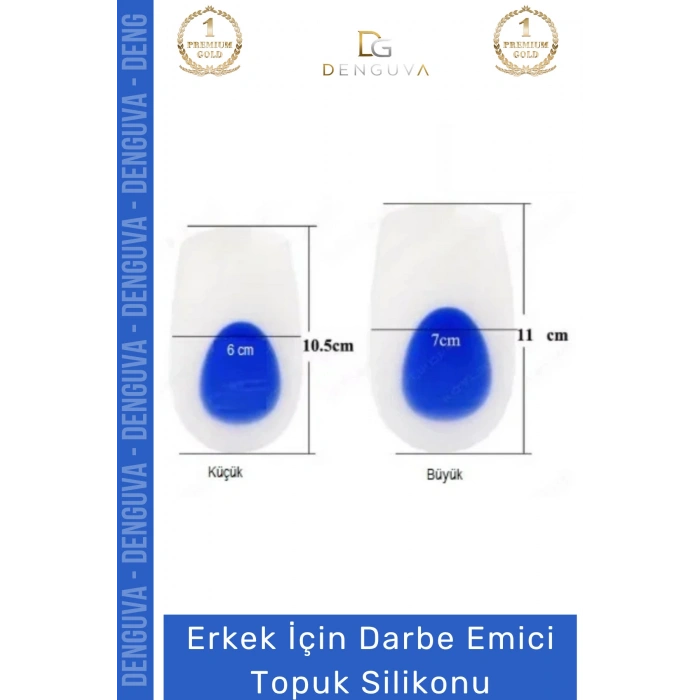 #TopukSilikonu Erkek Ayak Sağlığı Medikal Mavi Destekli Silikon Yumuşak Darbe Emici Topuk Silikonu