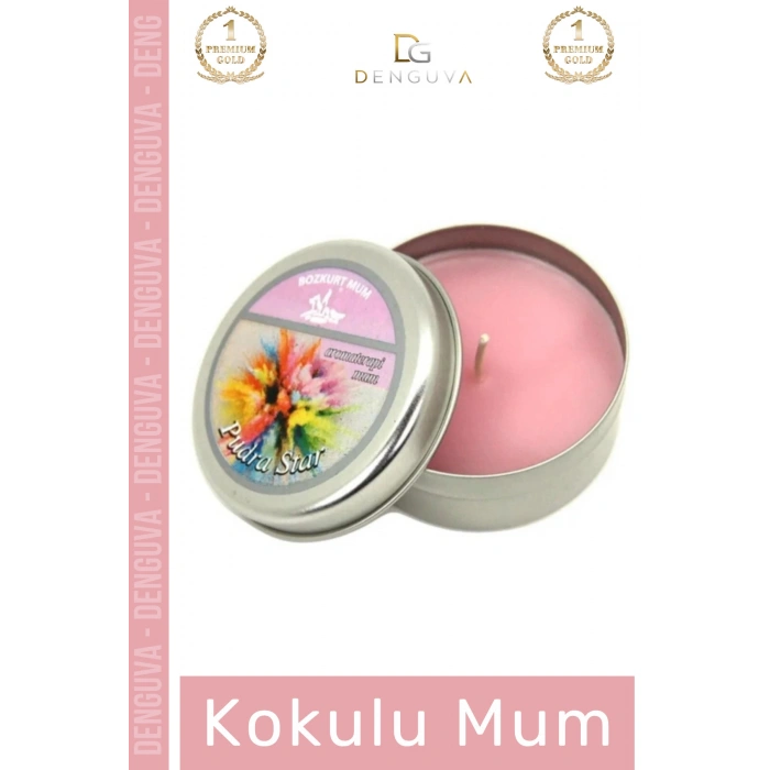 #Mum Dekoratif Hediyelik Şık Modern Tasarım Metal Kutu Kokulu Mum Oda Kokusu 120G Teneke Kutu