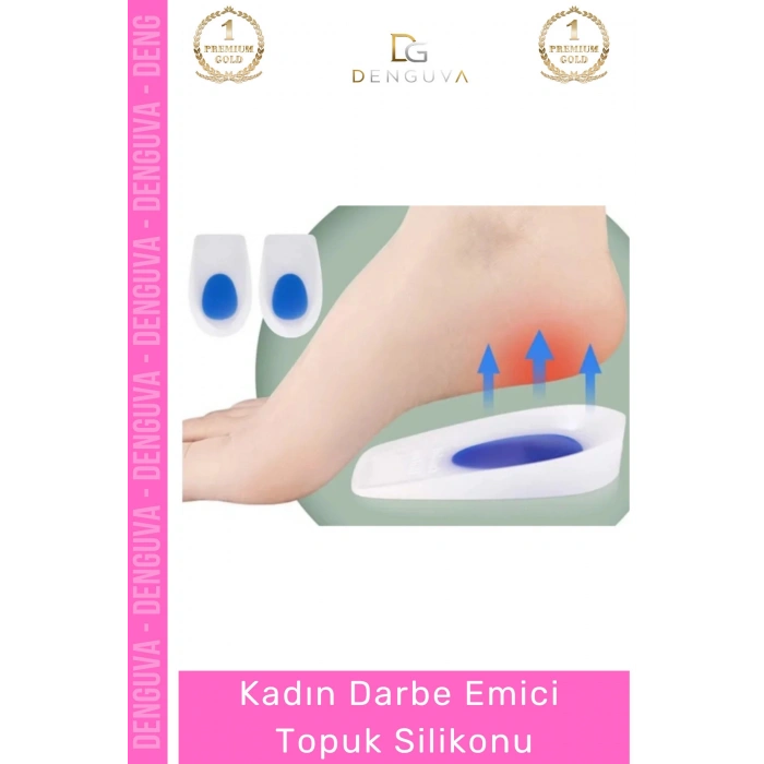 #TopukSilikonu Ortopedik Yumuşak Şok Emici Konforlu Ayakkabı Pedi Kadın Darbe Emici Topuk Silikonu