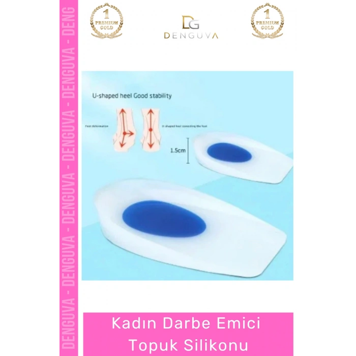 #TopukSilikonu Ortopedik Yumuşak Şok Emici Konforlu Ayakkabı Pedi Kadın Darbe Emici Topuk Silikonu
