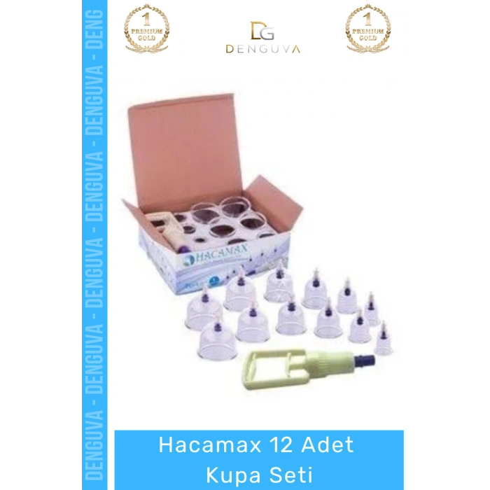 #HacamatSeti Profesyonel Vakumlu Hacamat Terapi Seti Kaliteli Dayanıklı Hijyenik Hacamax 12 Adet Kupa