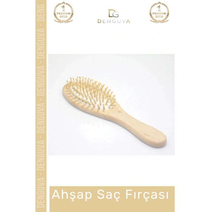 #SaçFırçası Doğal Saç Bakım Elektriklenme Karşıtı Ergonomik Profesyonel Estetik Ahşap Fırça Tarak