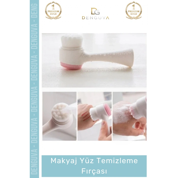#MakyajTemizleme Çift Taraflı Silikon Peeling Etkili Arındırıcı Profesyonel Makyaj Yüz Temizleme Fırçası