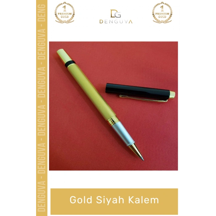 #SiyahKalem Kutulu Metal Roller Şık Tasarım Prestijli Kaliteli Ofis Profesyonel Gold Siyah Kalem