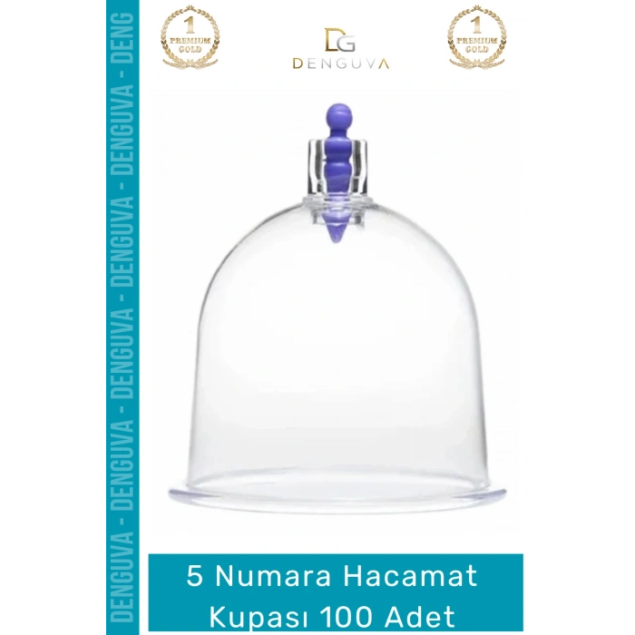 #HacamatKupası Medikal Steril Pürüzsüz Kaliteli Tek Kullanımlık 5 Numara Hacamat Kupası - 100 Adet