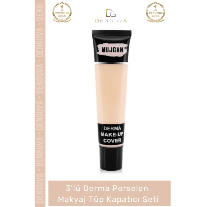 #KapatıcıSet Profesyonel Derma Porselen 3lü Aydınlatıcı Kontur Kapatıcı Makyaj Tüp Kapatıcı Seti