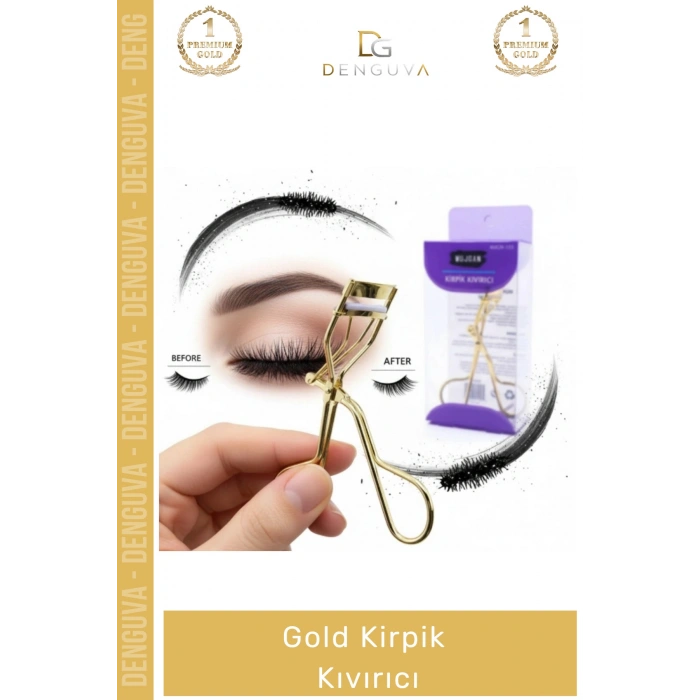 #KirpikKıvırıcı Profesyonel Metal Ergonomik Hacim Veren Kalıcı Kıvrım Etkili Makyaj Gold Kirpik Kıvırıcı