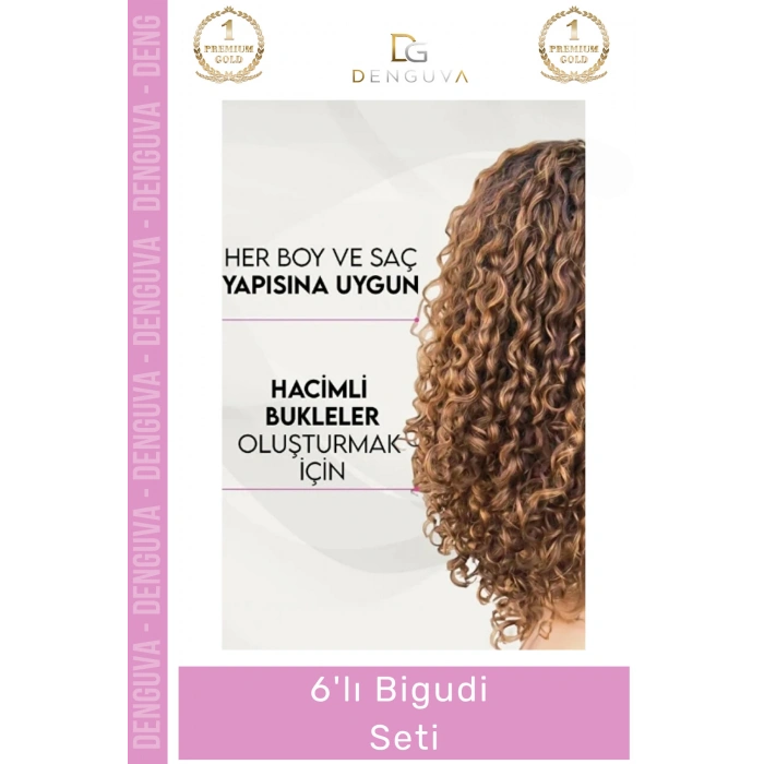 #BigudiSeti Isısız Saç Şekillendirici Hacim Veren Dalgalı Doğal Bukle Yapıcı Plastik 6lı Bigudi Set