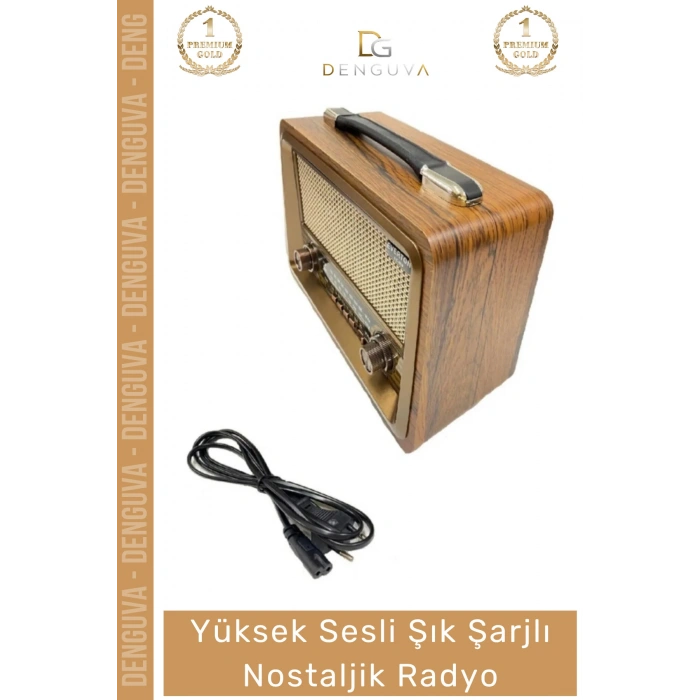 #Radyo Bluetooth USB SD AUX FM 5 Band Retro Büyük Boy Şarjlı Radyo Nostaljik Müzik Kutusu
