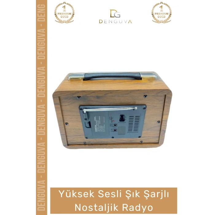 #Radyo Bluetooth USB SD AUX FM 5 Band Retro Büyük Boy Şarjlı Radyo Nostaljik Müzik Kutusu