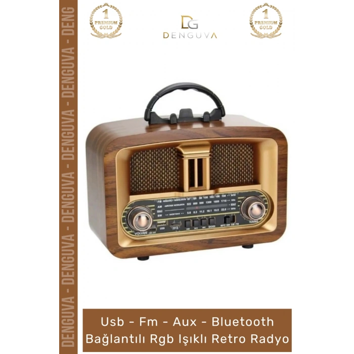 #Radyo Bluetooth FM USB Kart Girişli Taşınabilir Everton Ses Sistemi Aux Şarjlı Nostaljik Radyo