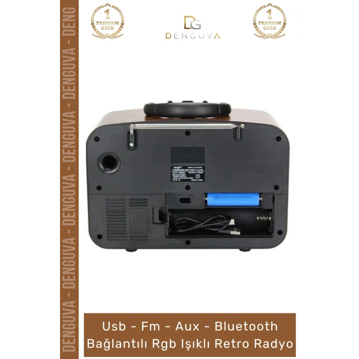 #Radyo Bluetooth FM USB Kart Girişli Taşınabilir Everton Ses Sistemi Aux Şarjlı Nostaljik Radyo