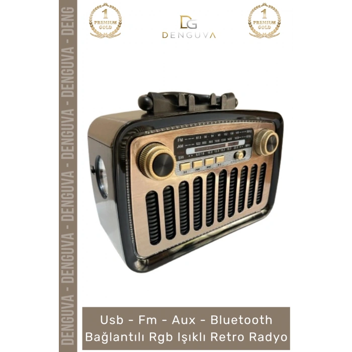 #Radyo Everton RT553 Bluetooth Nostalji USB FM Radyo Şarjlı Güçlü Mp3 Player Müzik Kutusu
