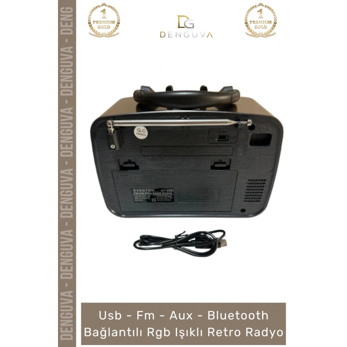 #Radyo Everton RT553 Bluetooth Nostalji USB FM Radyo Şarjlı Güçlü Mp3 Player Müzik Kutusu