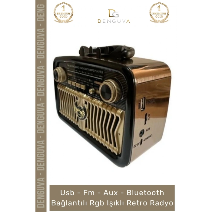 #Radyo Everton RT552 Bluetooth Nostalji Retro USB Güçlü Şarjlı Radyo Mp3 Player Müzik Kutusu