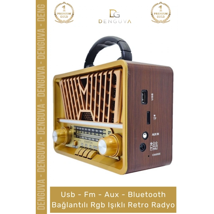 #Radyo Nostaljik Bluetooth Radyo Ahşap Usb Aux Girişli Şarjlı Retro Mp3 Player Müzik Kutusu