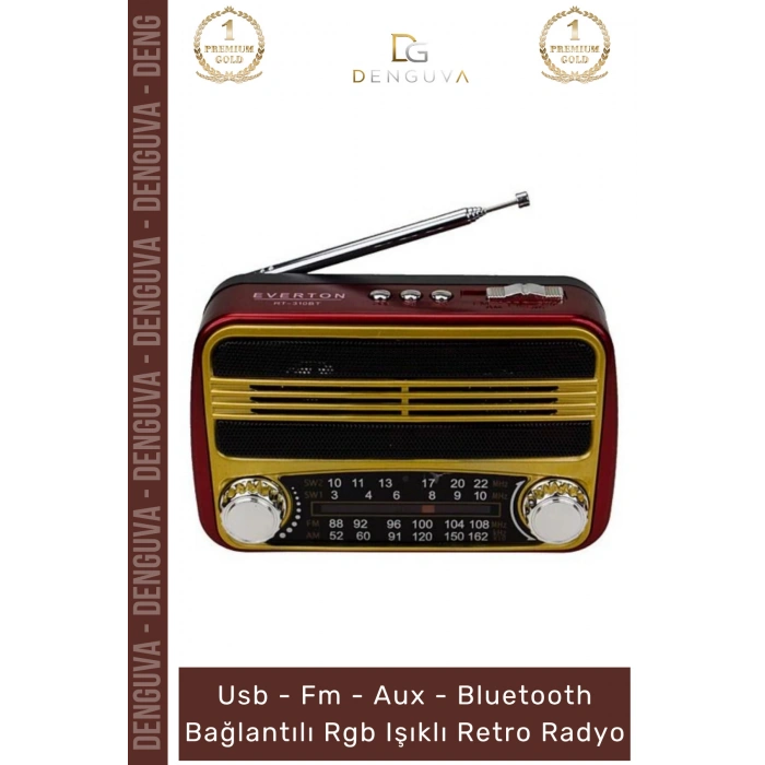 #Radyo Nostaljik Radyo Çift Hoparlörlü Bluetooth USB TF Card Girişli Mp3 Player Müzik Kutusu
