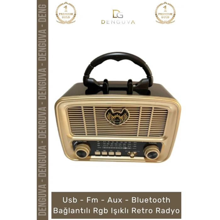 #Radyo Everton RT554 Bluetooth Nostalji FM USB Kart Girişli Taşınabilir Mp3 Player Müzik Kutusu