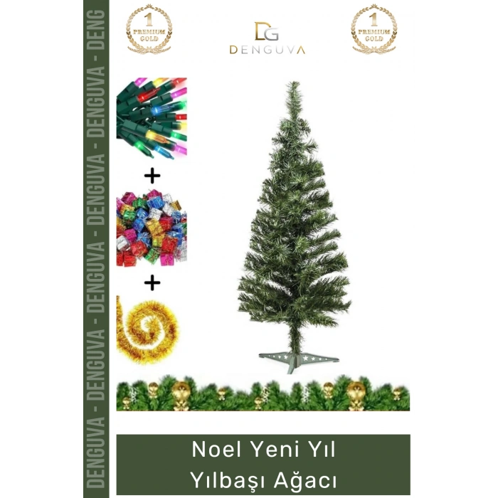 #NoelPaketi Lüks Yılbaşı Çam Ağacı Sık Dallı Kaliteli Ev Ofis Dekorasyon Noel Paketi 110 Cm 110 Dal