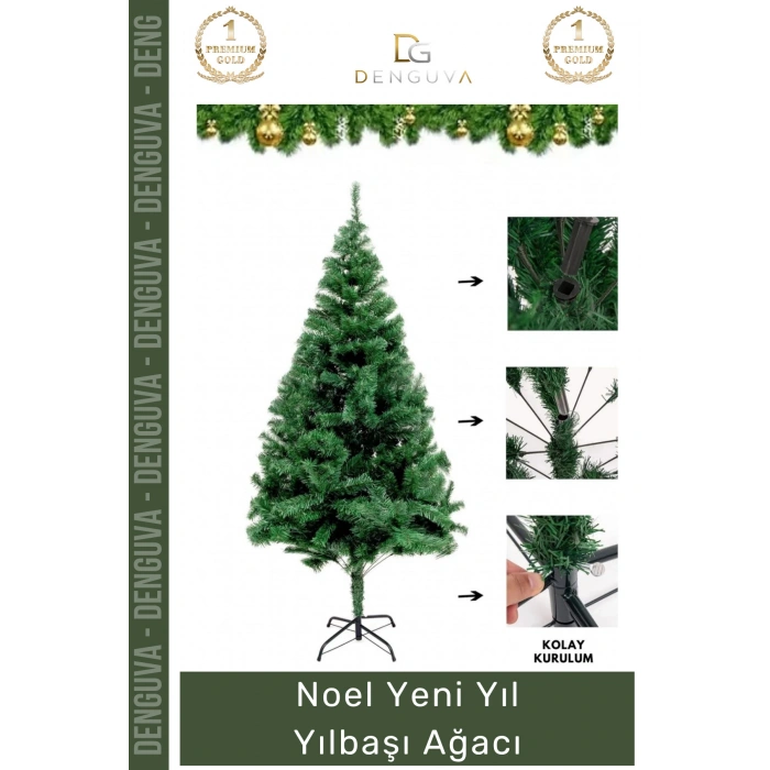 #NoelPaketi Lüks Yılbaşı Çam Ağacı Sık Dallı Kaliteli Ev Ofis Dekorasyon Noel Paketi 110 Cm 110 Dal