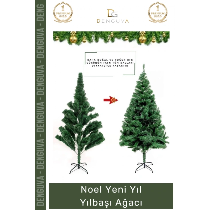 #NoelPaketi Lüks Yılbaşı Çam Ağacı Sık Dallı Kaliteli Ev Ofis Dekorasyon Noel Paketi 110 Cm 110 Dal