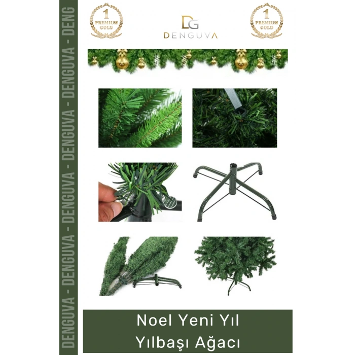 #NoelPaketi Lüks Yılbaşı Çam Ağacı Sık Dallı Kaliteli Ev Ofis Dekorasyon Noel Paketi 110 Cm 110 Dal