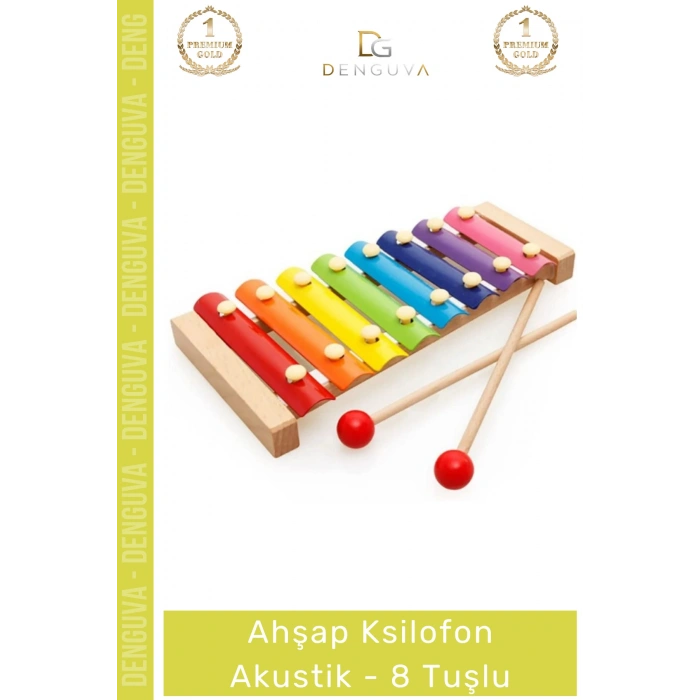 #Ksilofon Renkli Ahşap Eğitici Müzik Aleti Çocuk Gelişim Destekli Ksilofon Akustik Tangram Hediyeli
