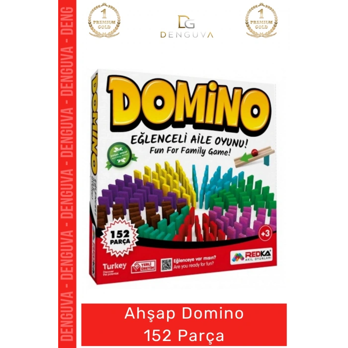 #Oyuncak Renkli Eğitici Zeka Geliştirici Çocuk Aktivite Seti Tasarım Ahşap Domino 152 Parça Oyun