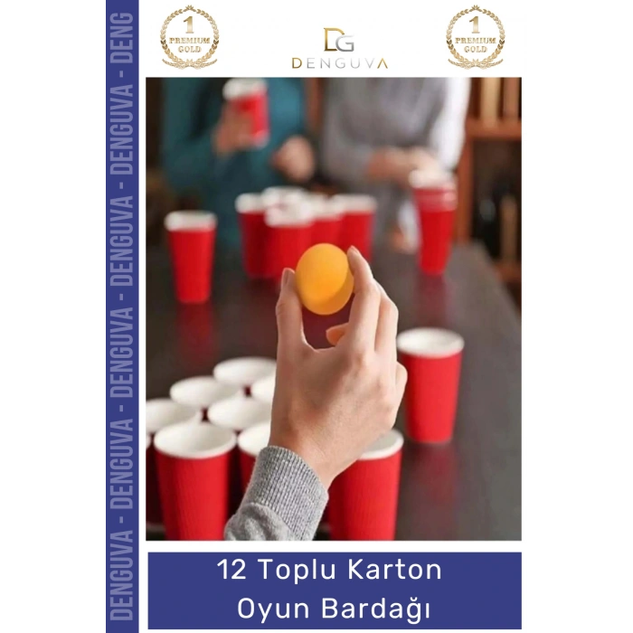 #OyunBardağı Renkli Büyük Boy Bira Kupası Karton Set Eğlenceli Aktivite Dayanıklı 12 Toplu Oyun Bardağı