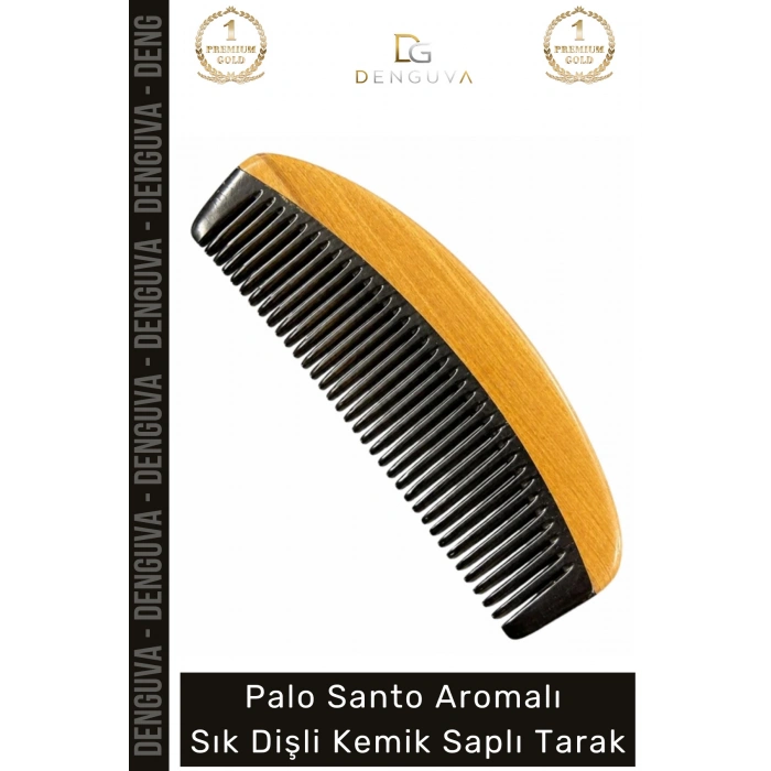 #KemikTarak Palo Santo Aromalı Antistatik El İşçiliği Masaj Etkili Lüks Sık Dişli Doğal Kemik Tarak
