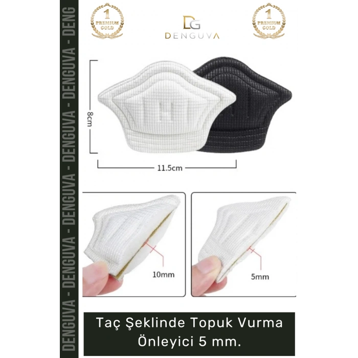 #TopukPedi Konforlu Yumuşak Ayakkabı Arkası Ped Koruyucu Taç Şeklinde Topuk Vurma Önleyici 5mm