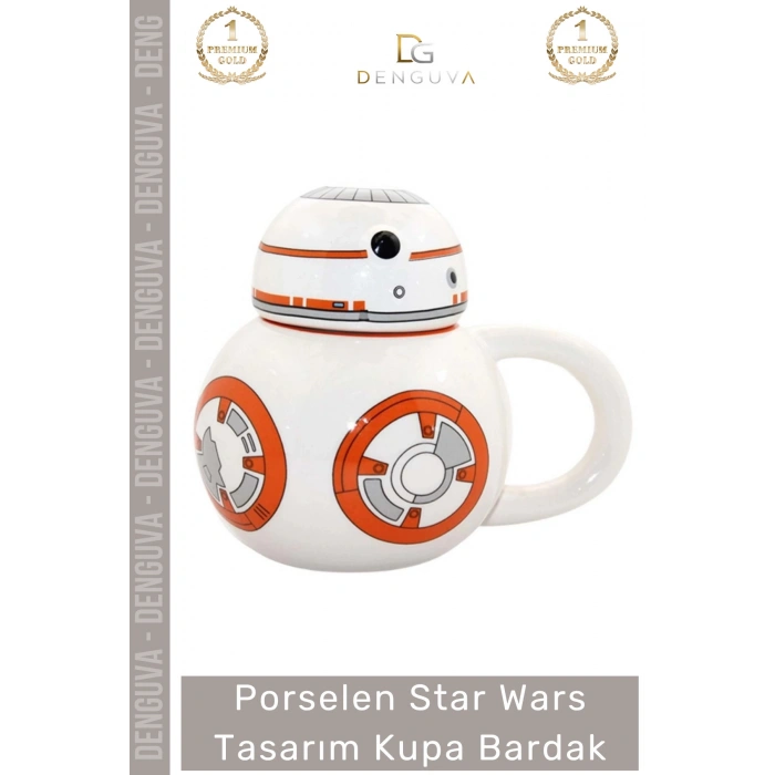 #Bardak Star Wars Baskılı Porselen Tasarım Şık Sağlam Dayanıklı Hediyelik Kupa Bardak 13*14 Cm
