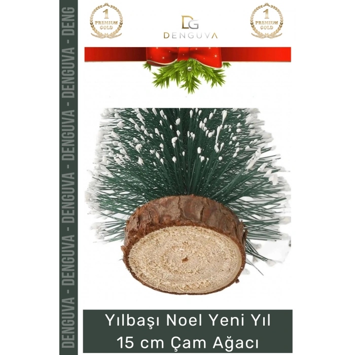 #SüsAğacı Yılbaşı Masa Üstü Dekoratif Hediyelik Süslemeli Şık Yapay Sedir Ağacı 15cm 1 Adet