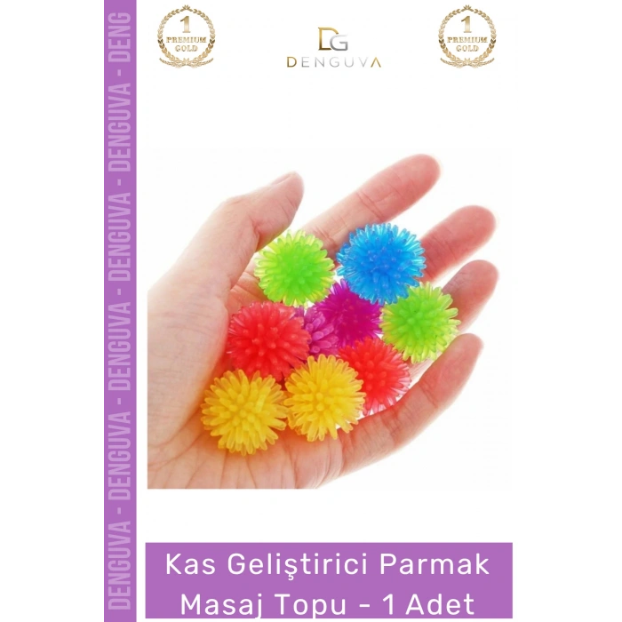 #MasajTopu Parmak El Egzersiz Rehabilitasyon Silikon Akupunktur Stres Giderici Masaj Topu - 1 Adet