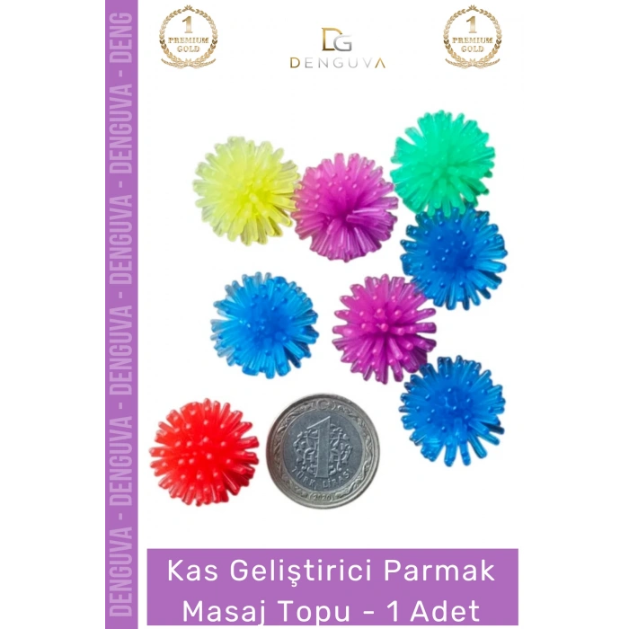 #MasajTopu Parmak El Egzersiz Rehabilitasyon Silikon Akupunktur Stres Giderici Masaj Topu - 1 Adet