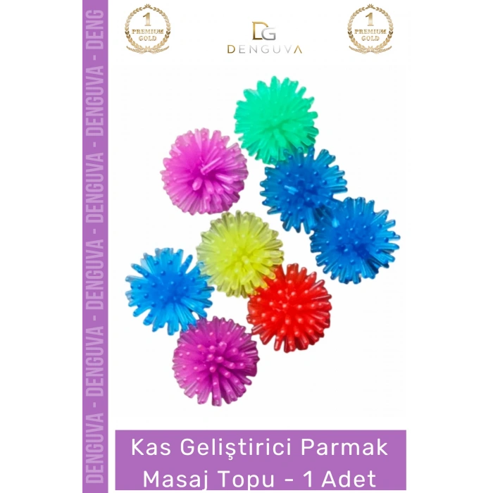 #MasajTopu Parmak El Egzersiz Rehabilitasyon Silikon Akupunktur Stres Giderici Masaj Topu - 1 Adet