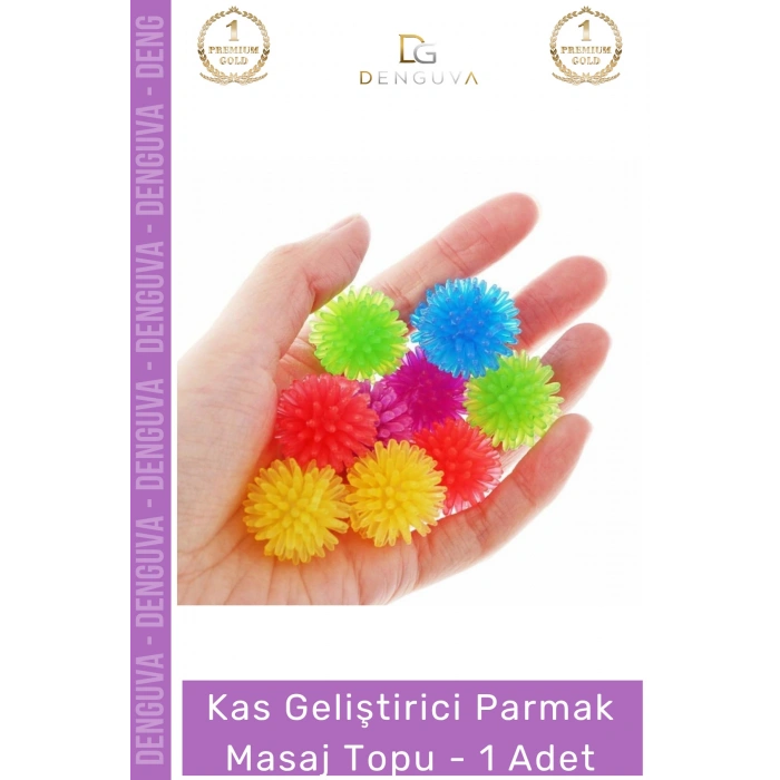 #MasajTopu Parmak El Egzersiz Rehabilitasyon Silikon Akupunktur Stres Giderici Masaj Topu - 1 Adet